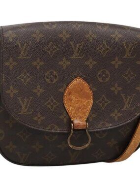 Authentic LOUIS VUITTON Monogram Saint Cloud GM Shoulder Bag M51242 LV